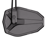 Rétroviseur d'embout de guidon Highsider pro Victory-Slim long – noir mat – à l'unité
