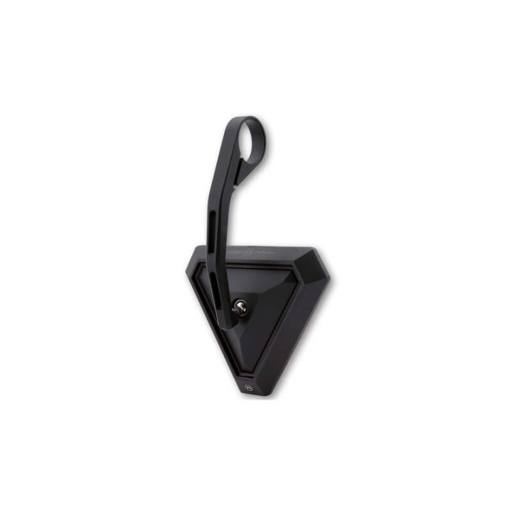 Rétroviseur d'embout de guidon Highsider pro Tetra long - noir - l'unité