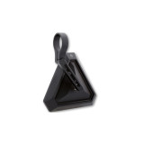 Rétroviseur d'embout de guidon Highsider pro Tetra court - noir - l'unité