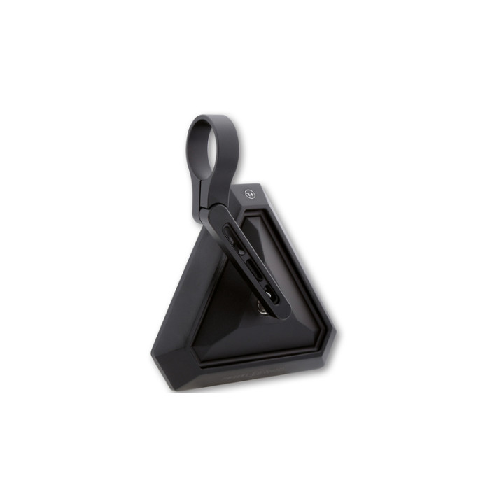 Rétroviseur d'embout de guidon Highsider pro Tetra court - noir - l'unité