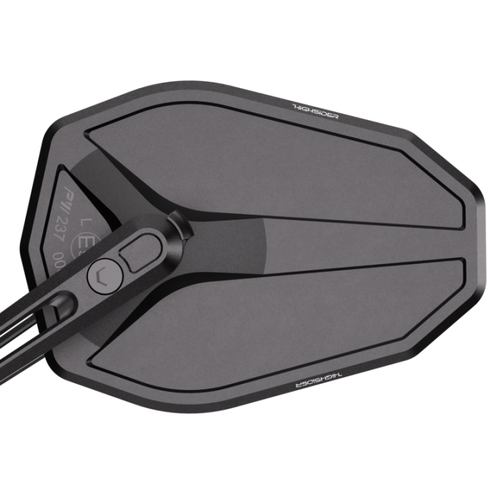 Rétroviseur de guidon Highsider pro Victory-Slim – noir mat – la paire