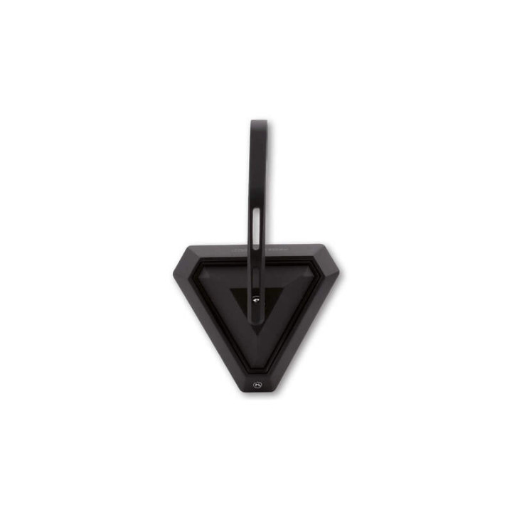Rétroviseur d'embout de guidon Highsider pro Tetra long - noir - l'unité