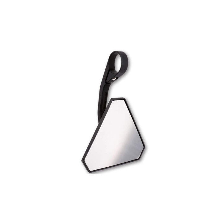 Rétroviseur d'embout de guidon Highsider pro Tetra long - noir - l'unité