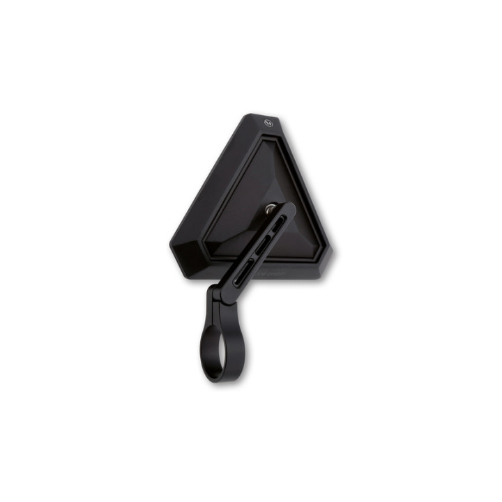 Rétroviseur d'embout de guidon Highsider pro Tetra court - noir - l'unité