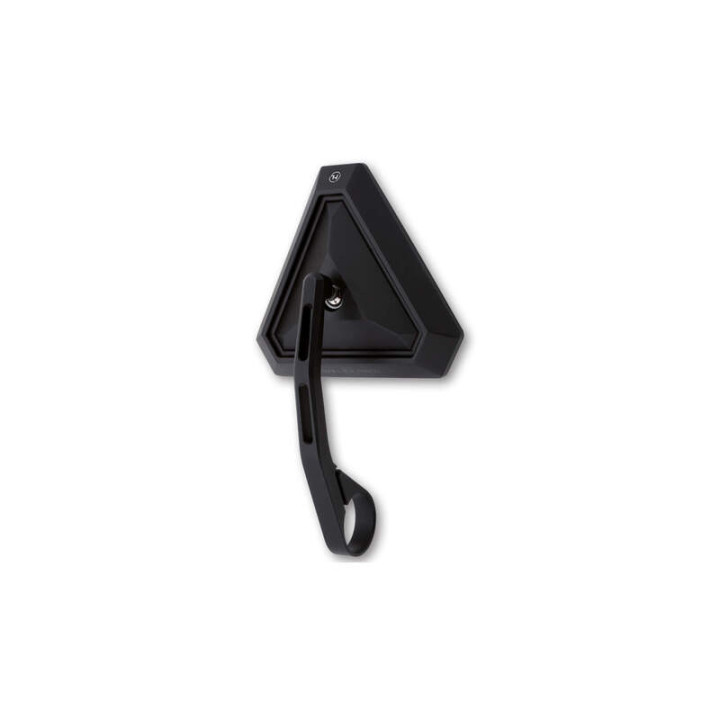 Rétroviseur d'embout de guidon Highsider pro Tetra long - noir - l'unité
