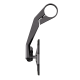 Rétroviseur d'embout de guidon Highsider pro Victory-Slim long – noir mat – à l'unité
