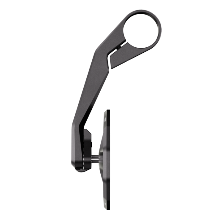 Rétroviseur d'embout de guidon Highsider pro Victory-Slim long – noir mat – à l'unité