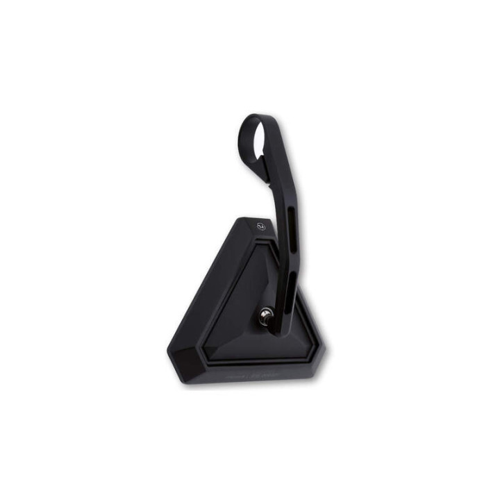 Rétroviseur d'embout de guidon Highsider pro Tetra long - noir - l'unité
