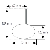 Rétroviseur d'embout de guidon Highsider pro Tetra long - noir - l'unité