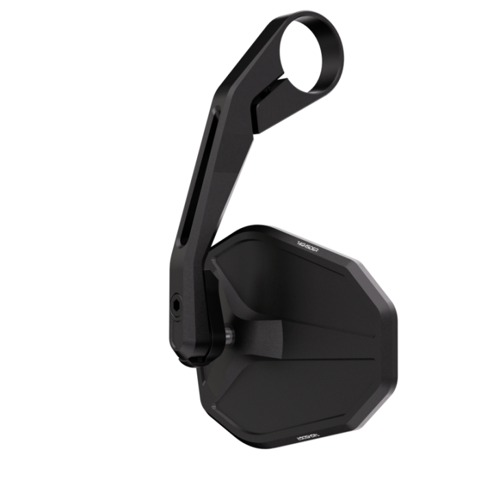 Rétroviseur d'embout de guidon Highsider pro Victory-Slim long – noir mat – à l'unité