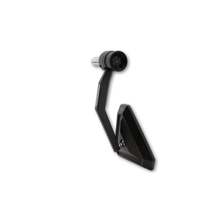 Rétroviseur d'embout de guidon Highsider pro Tetra avec clignotant LED - noir - l'unité