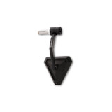 Rétroviseur d'embout de guidon Highsider pro Tetra avec clignotant LED - noir - l'unité