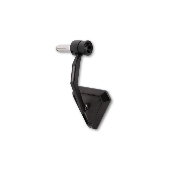 Rétroviseur d'embout de guidon Highsider pro Tetra avec clignotant LED - noir - l'unité