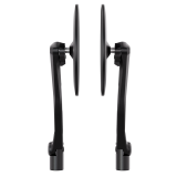 Rétroviseur de guidon Highsider pro Montana-Slim – noir mat – la paire