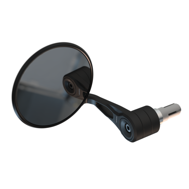 Rétroviseur d'embout de guidon Highsider smart Circula-S Force-Evo – noir – à l'unité