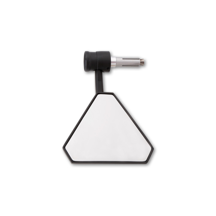Rétroviseur d'embout de guidon Highsider pro Tetra avec clignotant LED - noir - l'unité