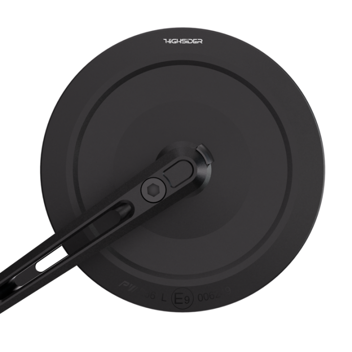 Rétroviseur de guidon Highsider pro Montana-Slim – noir mat – la paire