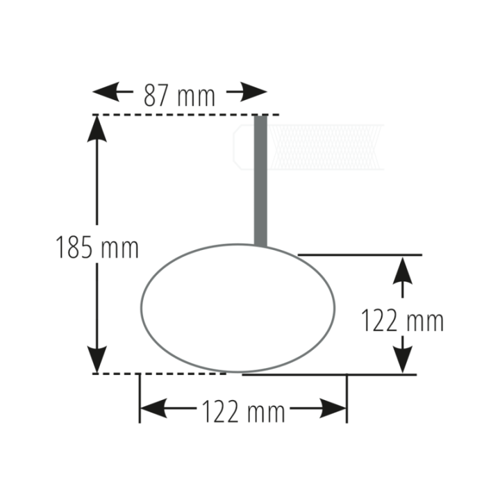 Rétroviseur d'embout de guidon Highsider pro Tetra avec clignotant LED - noir - l'unité