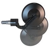 Rétroviseur d'embout de guidon Highsider pro Montana-BLAST Force-Evo – noir – à l'unité