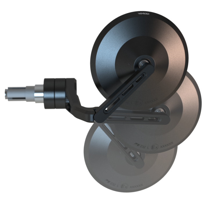 Rétroviseur d'embout de guidon Highsider pro Montana-BLAST Force-Evo – noir – à l'unité