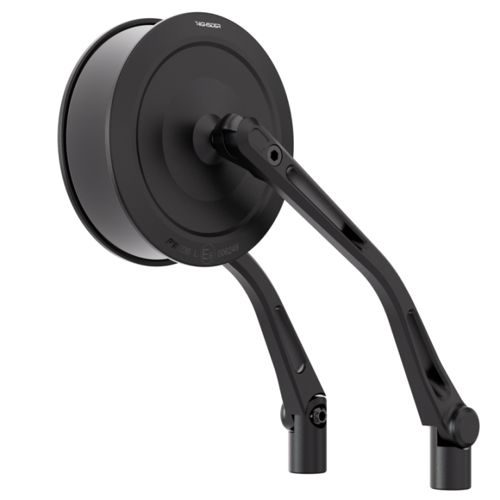 Rétroviseur de guidon Highsider pro Montana-Slim – noir mat – la paire
