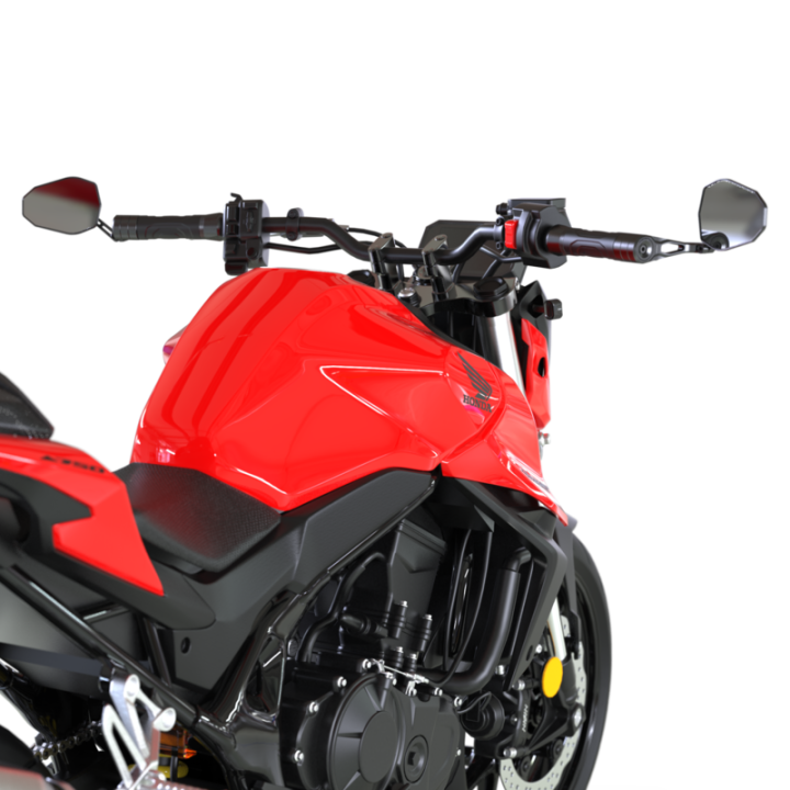 Rétroviseur d'embout de guidon Highsider pro Victory-X Force-Evo – noir – à l'unité