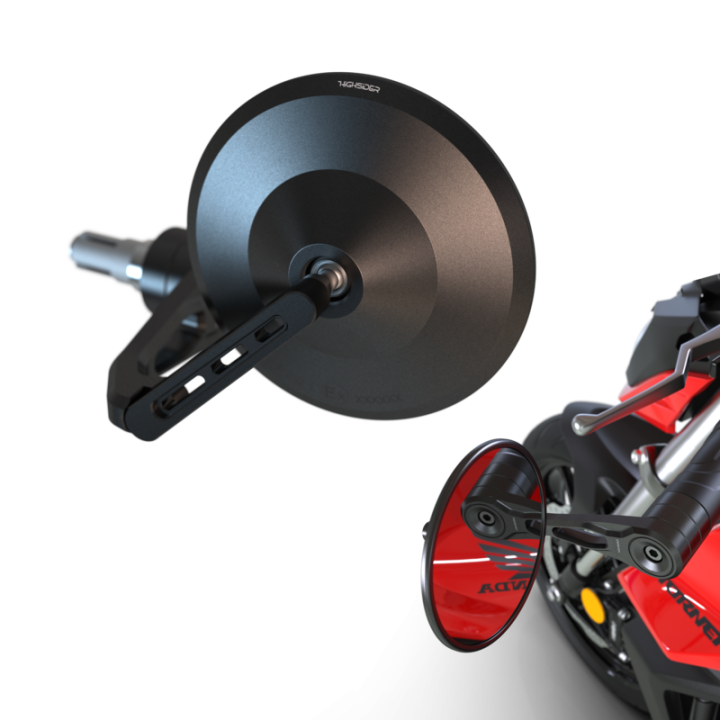 Rétroviseur d'embout de guidon Highsider pro Montana-BLAST Force-Evo – noir – à l'unité
