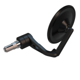 Rétroviseur d'embout de guidon Highsider smart Circula-S Force-Evo – noir – à l'unité