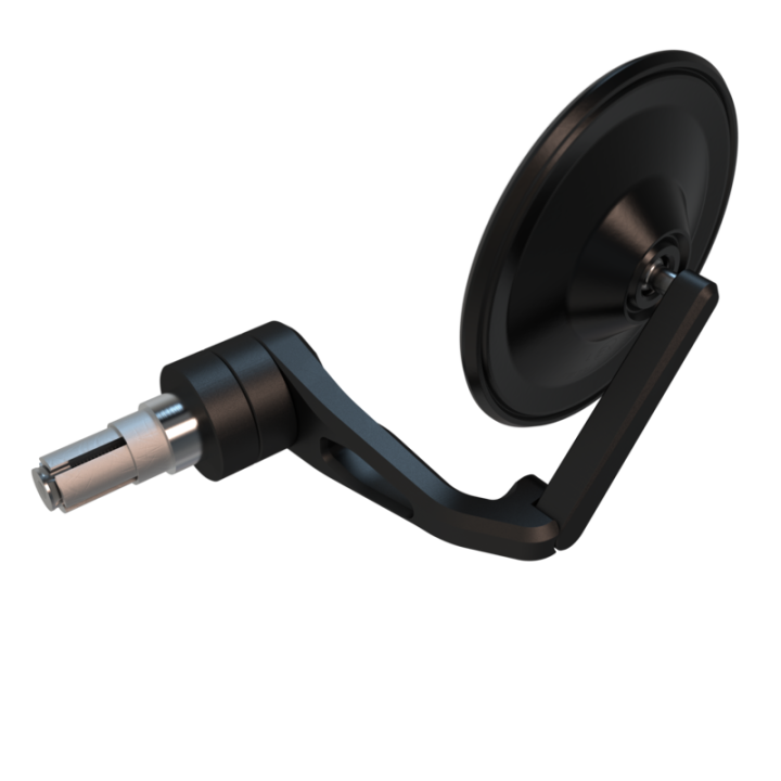 Rétroviseur d'embout de guidon Highsider smart Circula-S Force-Evo – noir – à l'unité