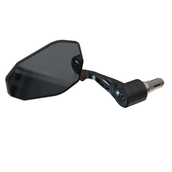 Rétroviseur d'embout de guidon Highsider pro Victory-X Force-Evo – noir – à l'unité