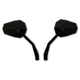 Rétroviseur de guidon Highsider pro Stealth -X2 avec clignotants LED - noir - la paire