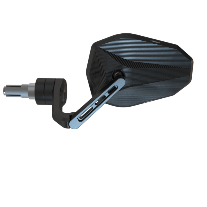 Rétroviseur d'embout de guidon Highsider pro Victory-X Force-Evo – noir – à l'unité