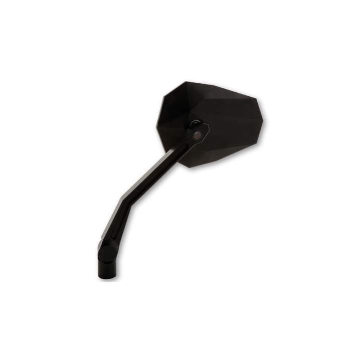 Rétroviseur de guidon Highsider pro Stealth -X2 avec clignotants LED - noir - la paire
