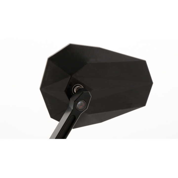Rétroviseur de guidon Highsider pro Stealth -X2 avec clignotants LED - noir - la paire