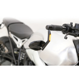 Rétroviseur d'embout de guidon Highsider pro Victory avec clignotants LED