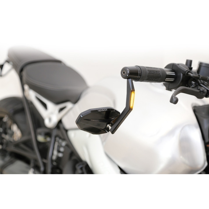 Rétroviseur d'embout de guidon Highsider pro Victory avec clignotants LED
