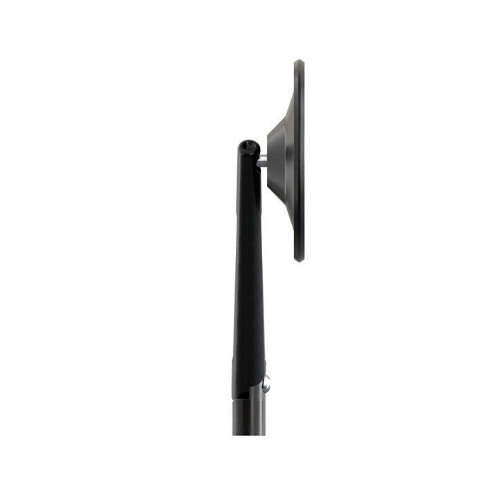 Rétroviseur de guidon Highsider smart Circula-S – noir mat – à l'unité