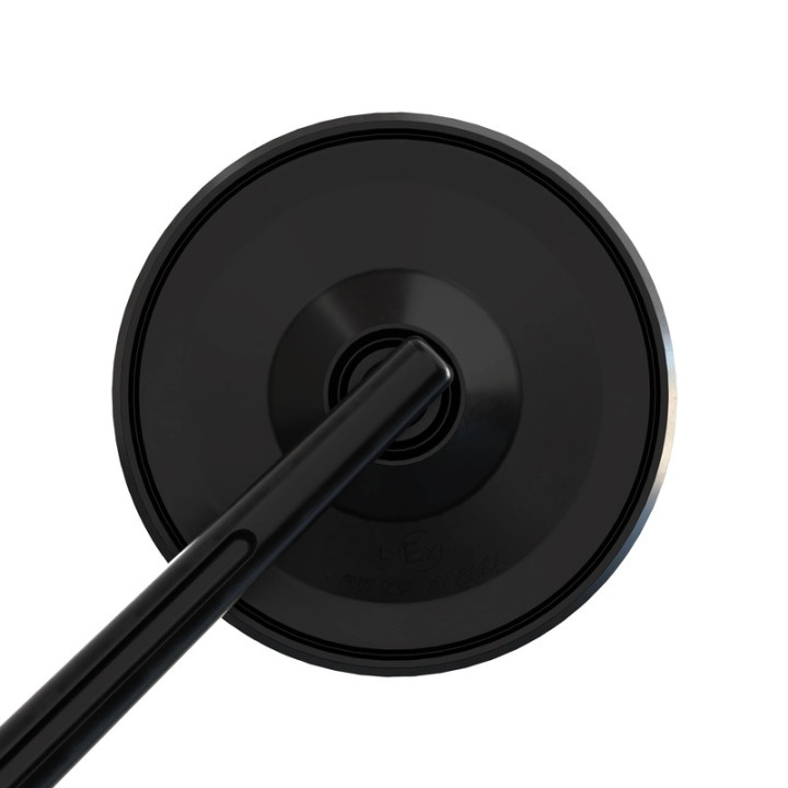 Rétroviseur de guidon Highsider smart Circula-S – noir mat – à l'unité
