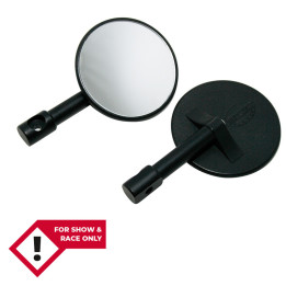 Rétroviseur d'embout de guidon Highsider smart rond - noir 301-071