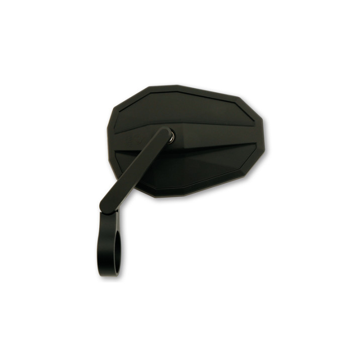 Rétroviseur d'embout de guidon Highsider smart Straight court - noir