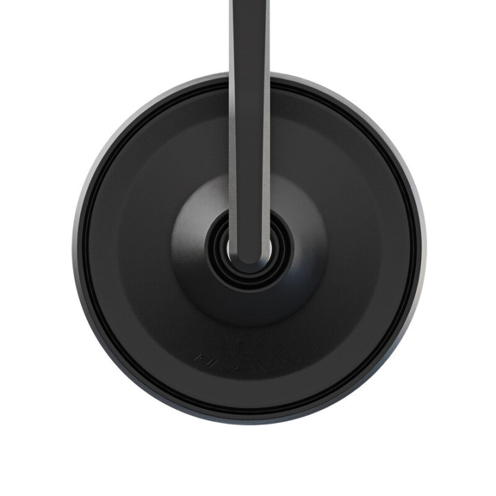 Rétroviseur d'embout de guidon Highsider smart Circula-S long – noir mat – à l'unité