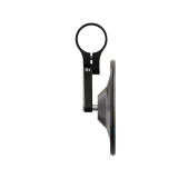 Rétroviseur d'embout de guidon Highsider smart Circula-S court – noir mat – à l'unité