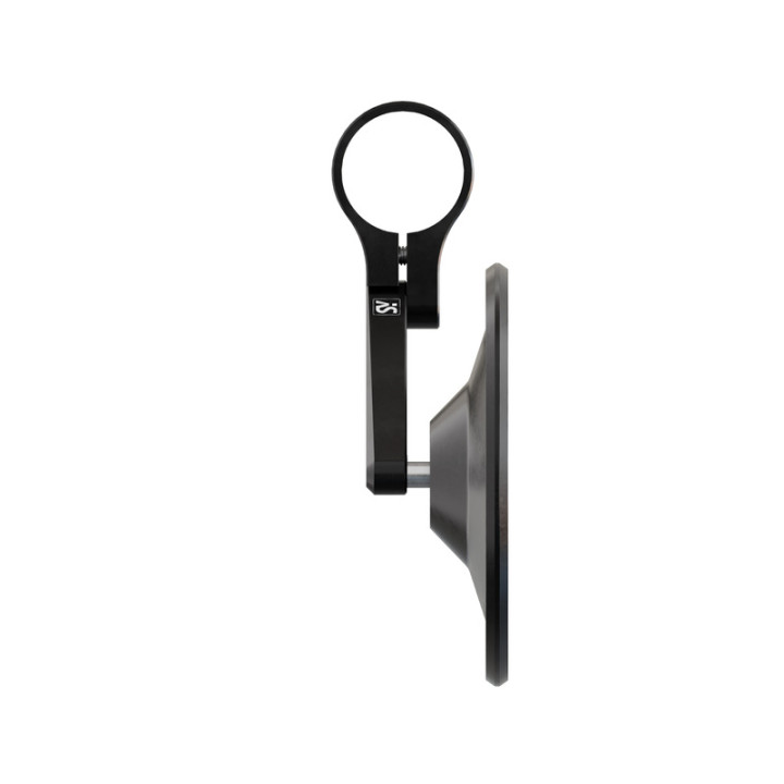 Rétroviseur d'embout de guidon Highsider smart Circula-S court – noir mat – à l'unité