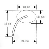 Rétroviseur de guidon Highsider smart Universal - chrome 301-108