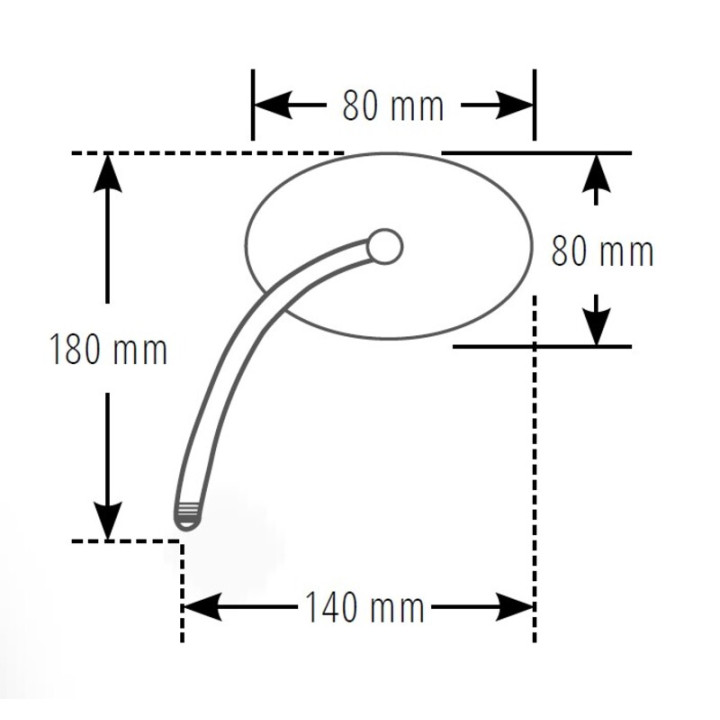 Rétroviseur de guidon Highsider smart Universal - chrome 301-108