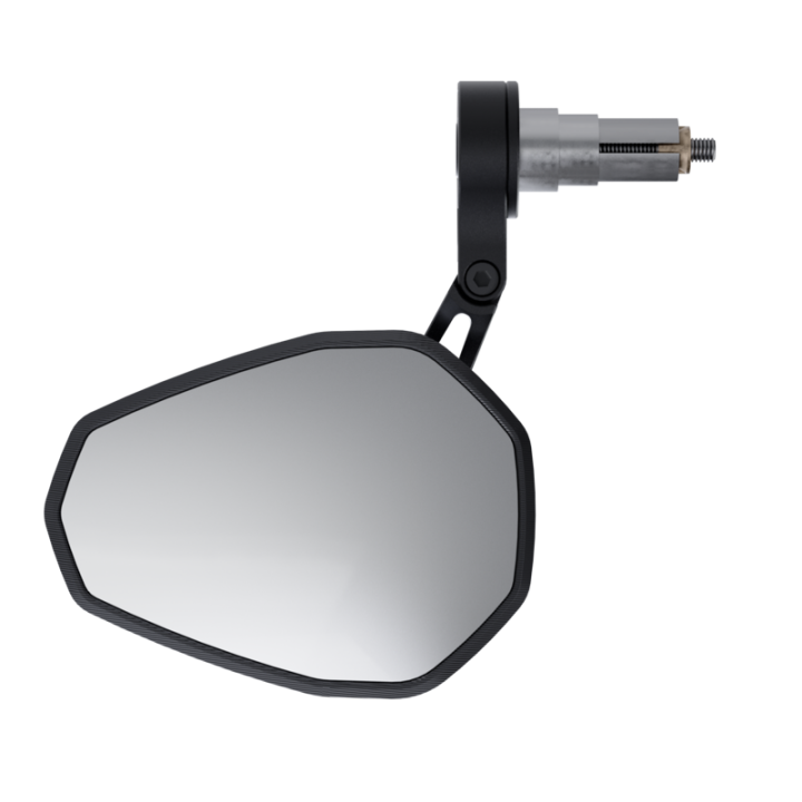 Rétroviseur d'embout de guidon Highsider pro Ventura-RS Evo court - noir