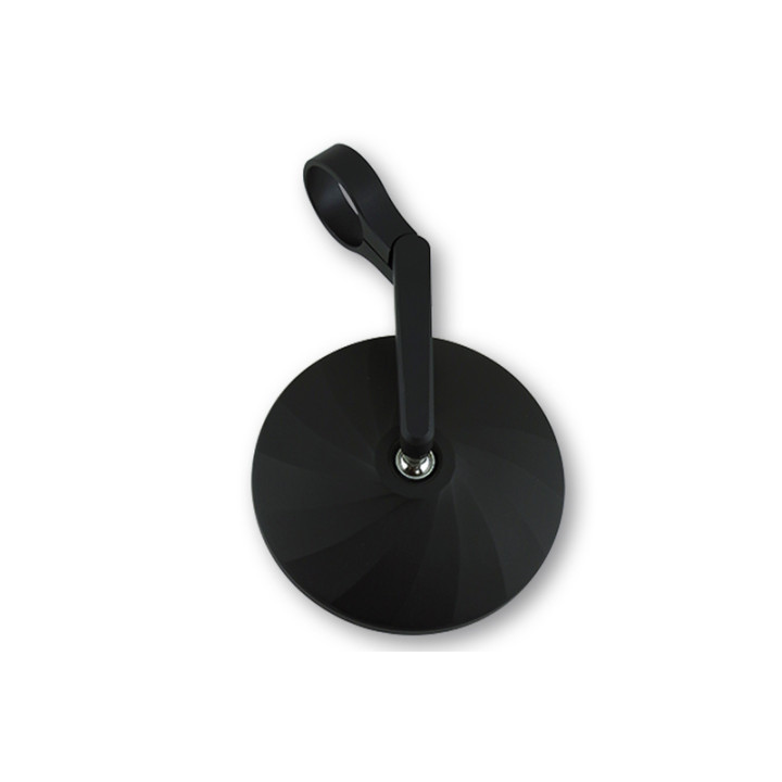 Rétroviseur d'embout de guidon Highsider smart Circula-P court – noir mat – à l'unité