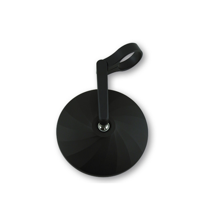Rétroviseur d'embout de guidon Highsider smart Circula-P court – noir mat – à l'unité