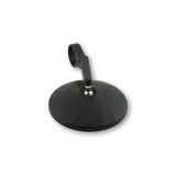 Rétroviseur d'embout de guidon Highsider smart Circula-P court – noir mat – à l'unité