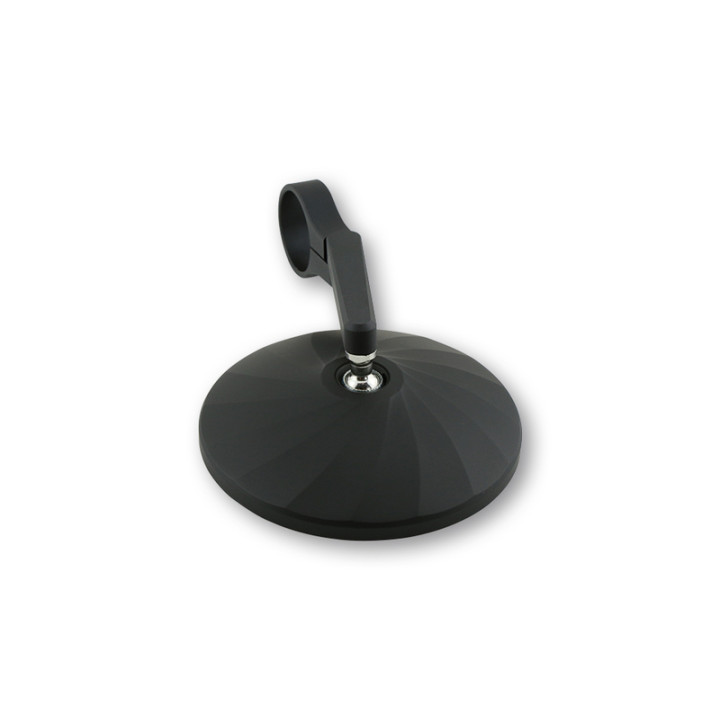 Rétroviseur d'embout de guidon Highsider smart Circula-P court – noir mat – à l'unité